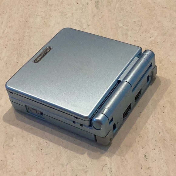 Nintendo Game Boy Advance SP Console Backlit & Charger AGS-101 Back Lit Blue - Picture 11 of 16